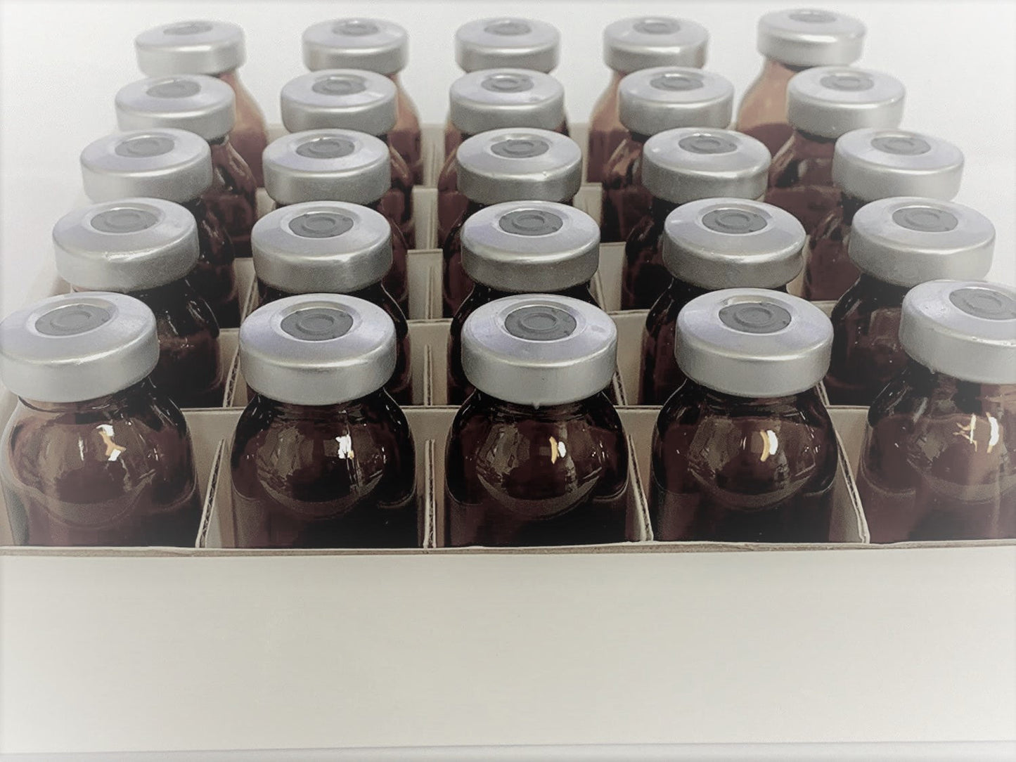 5ml Sterile Amber Vials 100pk/Tray